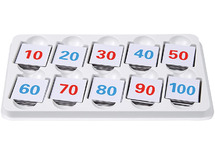 Bord - magnetisch - getallenbord - geruit - 100 x 100 cm - lager - getallenplaten voor PM3797 - per set