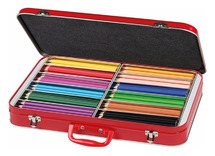 Potloden - kleurpotloden - Faber-Castell - driehoekig - koffer - voordeelpakket - set van 300 assorti
