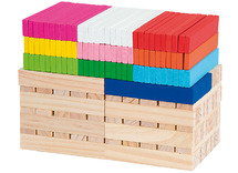 Bouwset - blokken - hout - set van 250 assorti