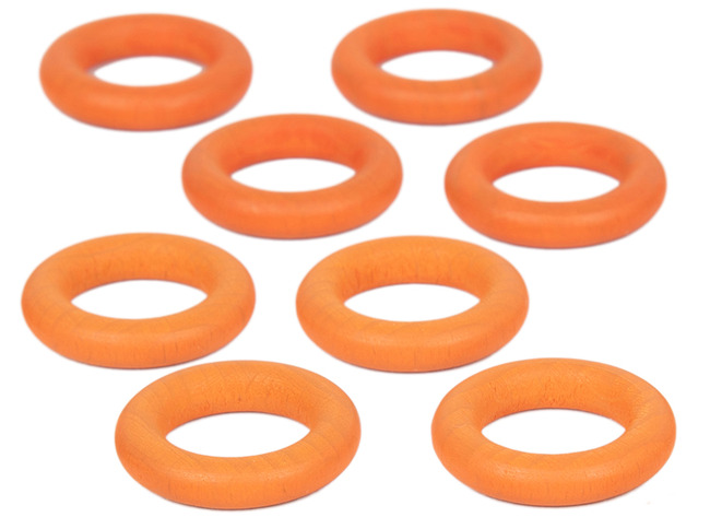 Open-ended - Wood-It Hoop - loose parts - ring - houten speelgoed - set van 30 assorti