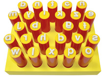 Stempels - letters - kleine letters - per set
