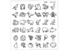 Stickers - herkenningsstickers - 3,5 x 3,5 cm - set van 360 assorti