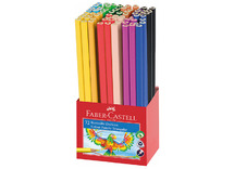 Potloden - kleurpotloden - Faber-Castell - driehoekig - koker - set van 72 assorti