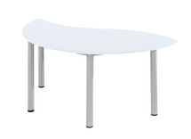 TAFEL - ISLAND - HALFROND - 72X160X80 CM