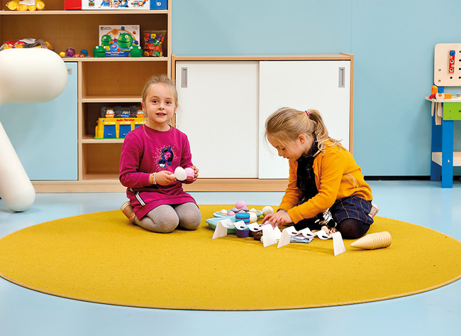 Tapijt - rond - 200 cm - met festonrand - per stuk
