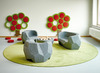 Tapijt - rond - 200 cm - met festonrand - per stuk