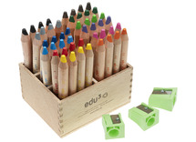 Potloden - waspotloden - Edu³ PRIME Jumbo - dik - doos - set van 48 assorti