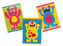 Cadeautje - Monster notitieboekjes - set van 12 assorti