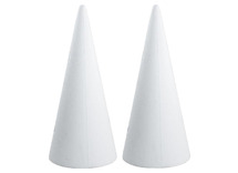 Figuren - piepschuim - kegel - 120 x 70 mm - set van 2