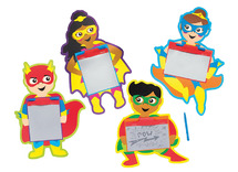 Cadeautje - tekenbordje - superhelden - set van 8 assorti