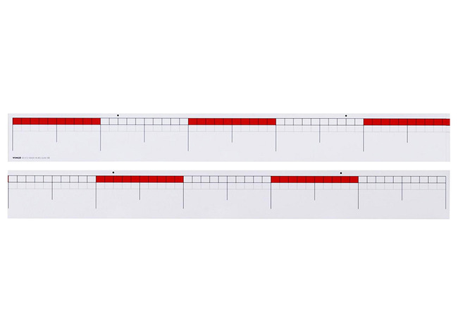 Getallenlijn - tot 100 - rood en wit - meetkunde - rekenen - per stuk