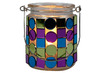 Decoratie - spiegels - mozaïektegels - gekleurd - rond en vierkant - zelfklevend - set van 300 assorti