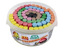 Krijt - stoepkrijt - reuzenemmer - set van 93 assorti