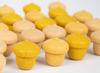 Open-ended - Wood-It Acorn - loose parts - eikelvormig - houten speelgoed - set van 30 assorti