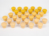 Open-ended - Wood-It Acorn - loose parts - eikelvormig - houten speelgoed - set van 30 assorti