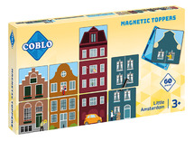 Bouwset - Coblo Magnetic Toppers Little Amsterdam - stad - puzzel - magnetisch - per set