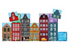 Bouwset - Coblo Magnetic Toppers Little Amsterdam - stad - puzzel - magnetisch - per set