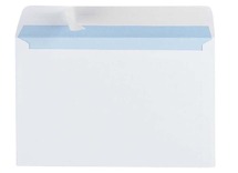 Briefomslagen - enveloppen - wit - strip - 11,4 x 16,9 cm - set van 500
