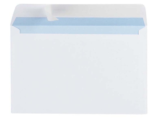 Briefomslagen - Gewoon - Wit - Met Strip - Per 500