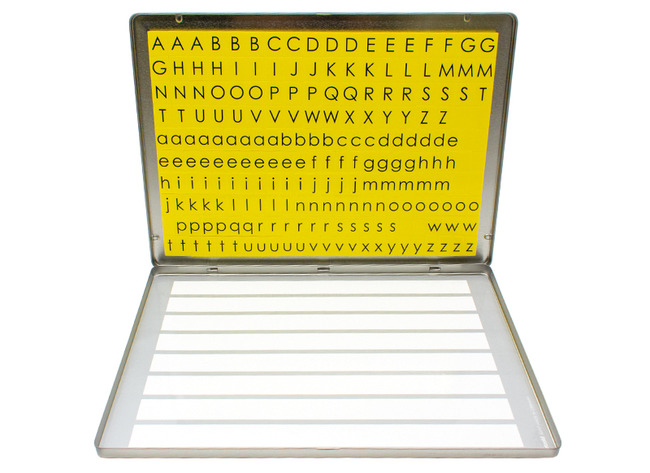 Letters - letterdoos - alfabet - magnetisch - set van 213 assorti