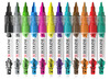 Verf - waterverf - Ecoline Duotip Marker - dubbele punt - set van 12 assorti