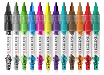 WATERVERF -ECOLINE - DUOTIP - SET VAN 12 ASSORTI