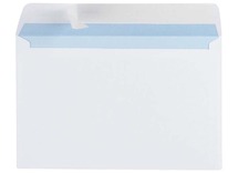 Briefomslagen - enveloppen - wit - strip - 11,4 x 16,9 cm - set van 25