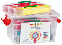 Potloden - kleurpotloden - Primo - zeshoekig - kist - voordeelpakket - set van 216 assorti