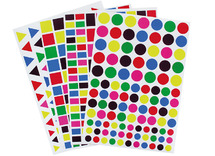 Stickers - vormen - geometrisch - levendig - set van 4200 assorti