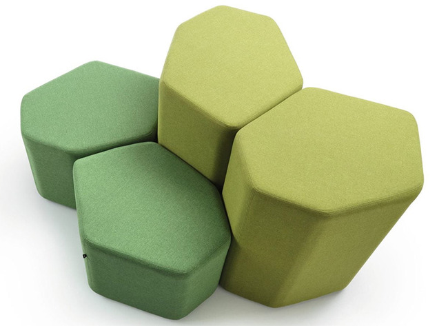 Poef - Bazalto - Hoog - 75 Cm - stofgroep atlantic - olive - per stuk