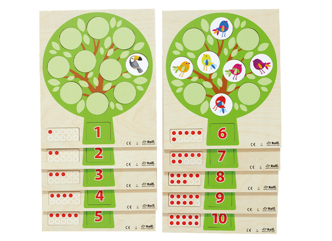 Telspel - Rolf - Vogeltjes tellen - hout - per spel