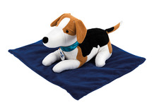 Verzwaringsknuffel - hond met dekentje - concentratie - per set