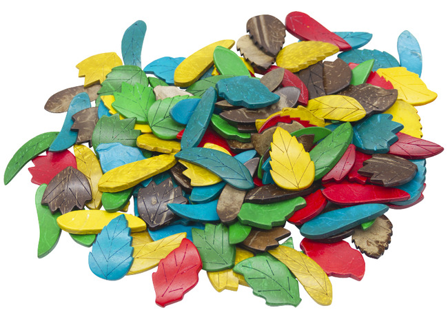 Vormen - bladeren - kokos - decoratie - per set
