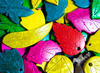 Vormen - bladeren - kokos - decoratie - per set