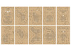 Borduurkaarten - dieren - borduren - set van 12