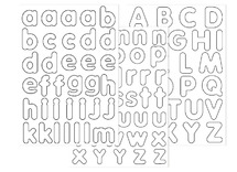 DECORATIES - MAGNETEN - LETTERS - SET VAN 100