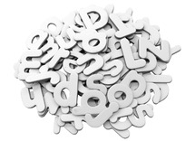 Magneten - letters - decoraties - set van 100