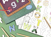 Magneten - letters - decoraties - set van 100