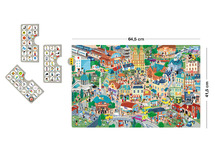 Puzzel - Apli - observatiepuzzel stadsleven - 104 stukjes - karton - per stuk