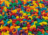 Sensorisch materiaal - gekleurde pasta - letters - alfabet - zak van 225 g