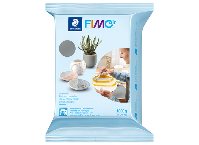 Boetseerklei - Staedtler Fimo Air - boetseren - 1 kg - grijs - per stuk
