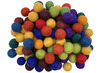 Wattenbollen - vilt - gekleurd - sensorische - set van 240 assorti