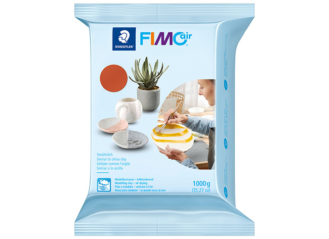 Pâte à modeler - Staedtler Fimo Air - terre cuite - 1 kg - modelage - par pièce