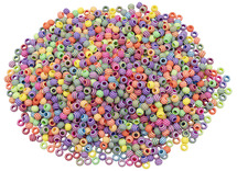 Kralen - kunststof - pastelkleuren - gestreept - voordeelpakket - set van 620