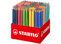 Potloden - kleurpotloden - Stabilo Trio Thick - driehoekig - dik - koker - voordeelpakket - set van 300 assorti