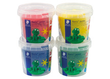 Boetseerklei - Staedtler Noris Junior - basiskleuren - boetseren - set van 4 assorti
