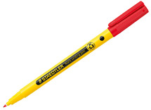 Stiften - schrijfstiften - Staedtler Noris fineliner - rood - per stuk