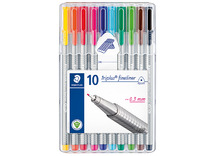 Stiften - schrijfstiften - Staedtler Triplus Fineliner - set van 10