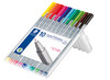 Stiften - schrijfstiften - Staedtler Triplus Fineliner - set van 10