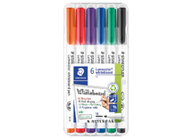Stiften - whiteboard stiften - Staedtler Lumocolor Whiteboard Pen - set van 6 assorti